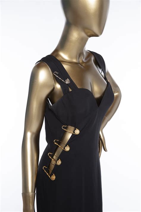 versace safety pin dress|gianni Versace pin dress.